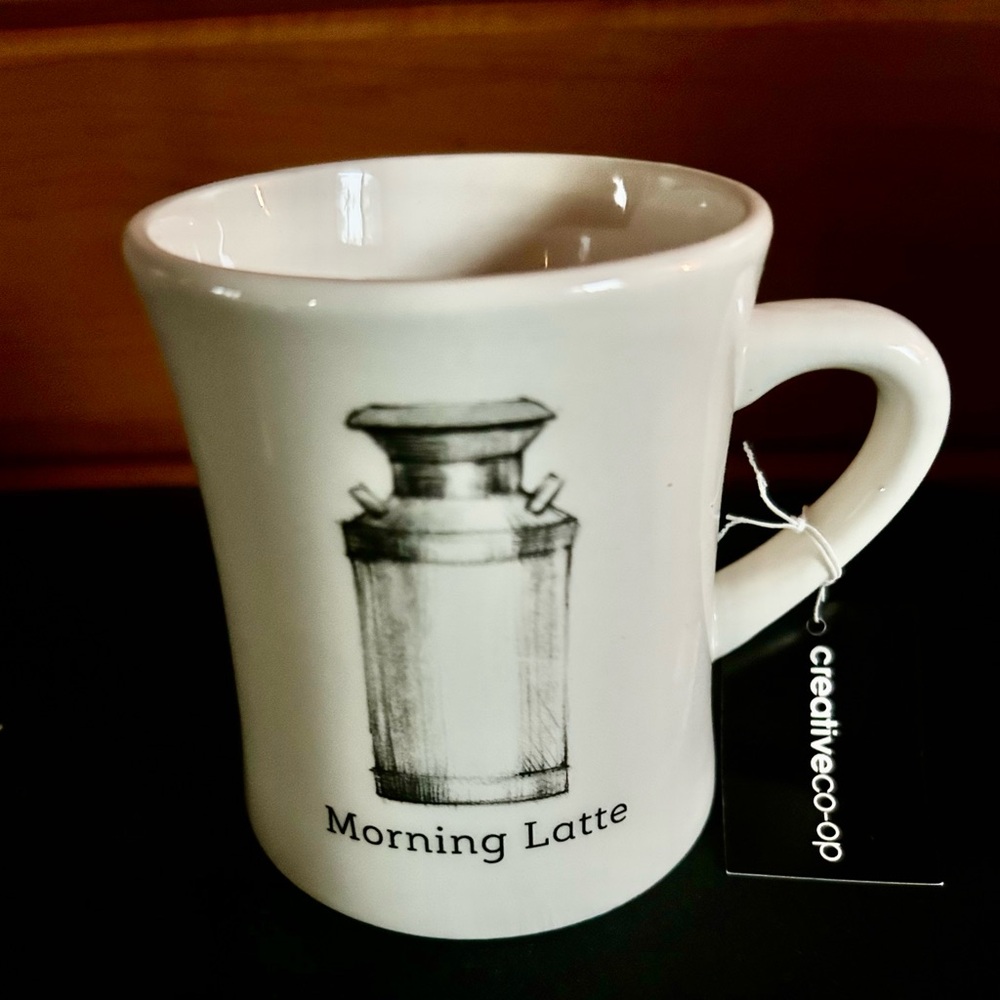 Ceramic " Morning Latte " Coffee Mug